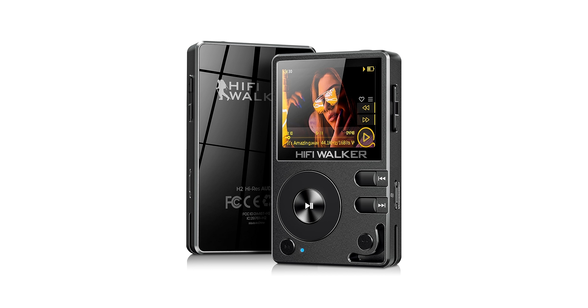 HIFI WALKER MP3 MP4 プレーヤー H2 ブラック【新品】 Amazon.com: HIFI WALKER H2-128GB MP3 Player Bluetooth 5.2 Hi